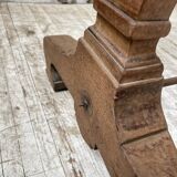 Walnut and tile bistro table 1890