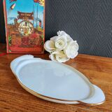 Vintage Porcelain Foie Gras Tray | Oval Duck/Swan Shaped Dish