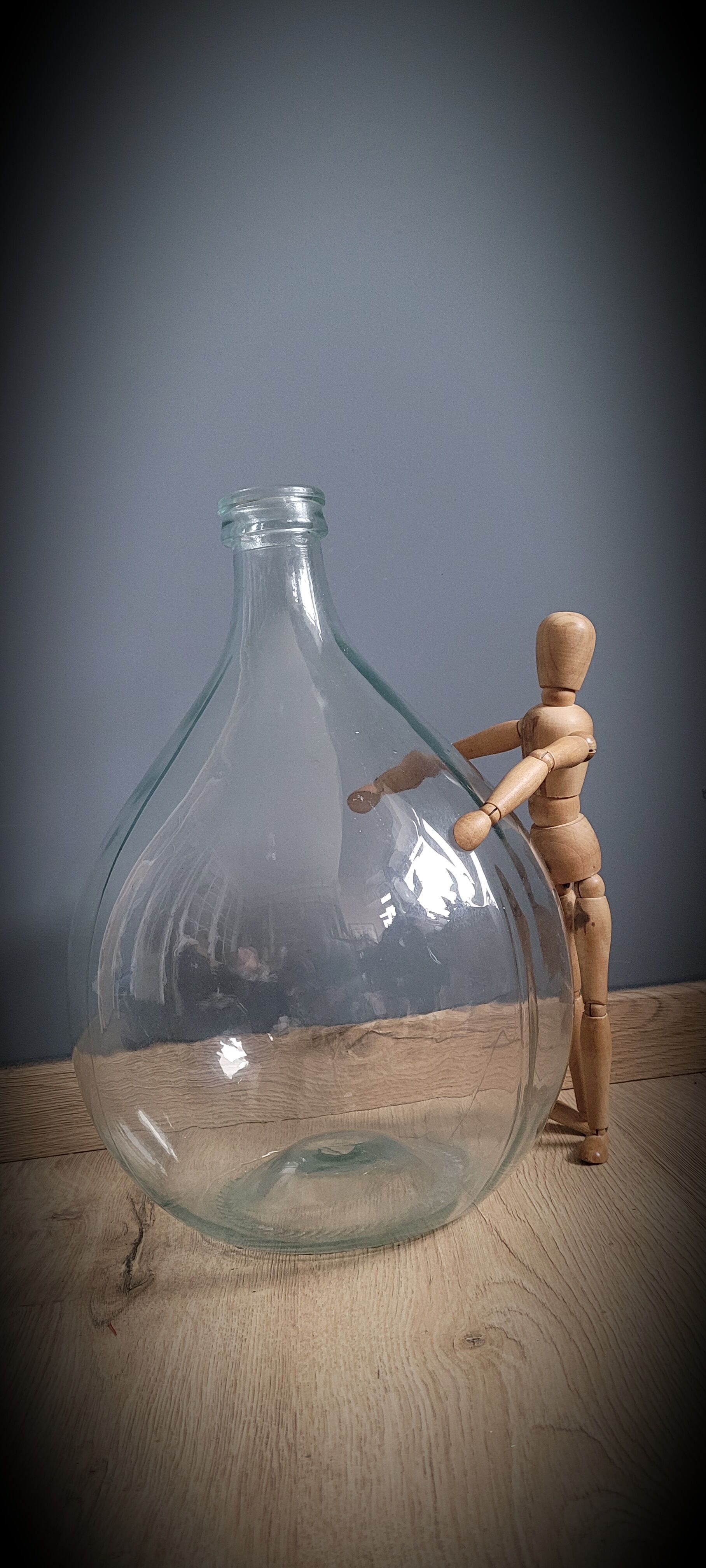 Demijohn 10L transparent round