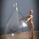 Demijohn 10L transparent round