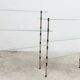 Glass and brass shop window display shelf 1950