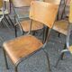 Lot de 15 chaises d'école mullca delagrave dépareillées vintage