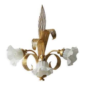 Vintage Florentine Wall Light, 1970s