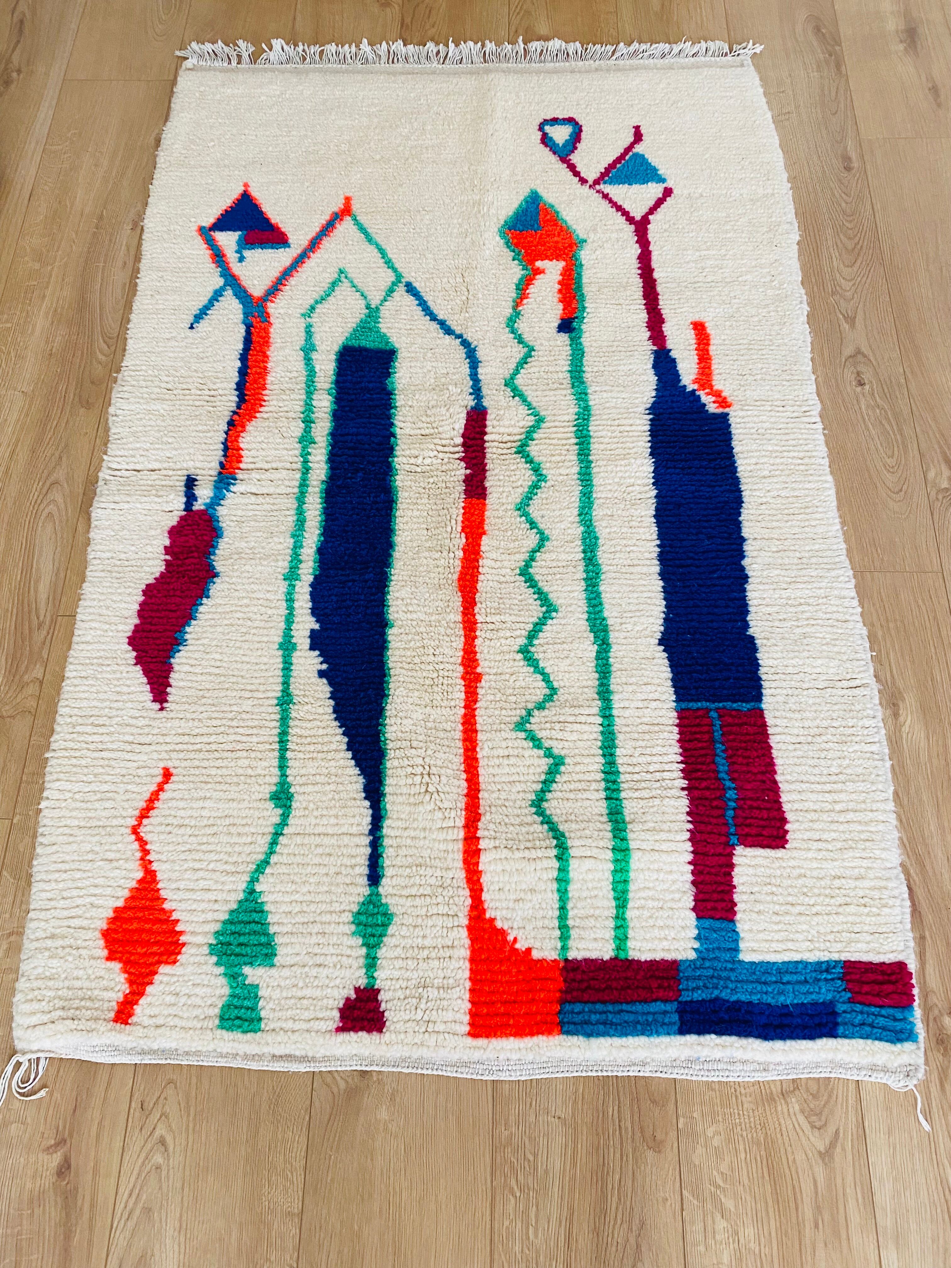 Moroccan Berber rug, Azilal, in thick wool