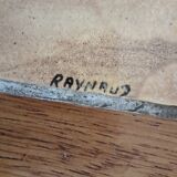 Table basse ovale vintage