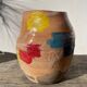 Raku vase / signed ceramic / handmade pottery