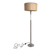 Lampadaire scandinave palissandre pied tulipe vintage