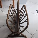 Woven wicker magazine rack