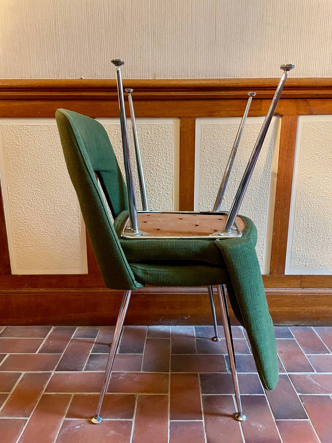 2 chaises de conférence vintage