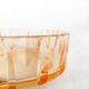Art deco bonbonniere, orange glass, Poland, 1930s