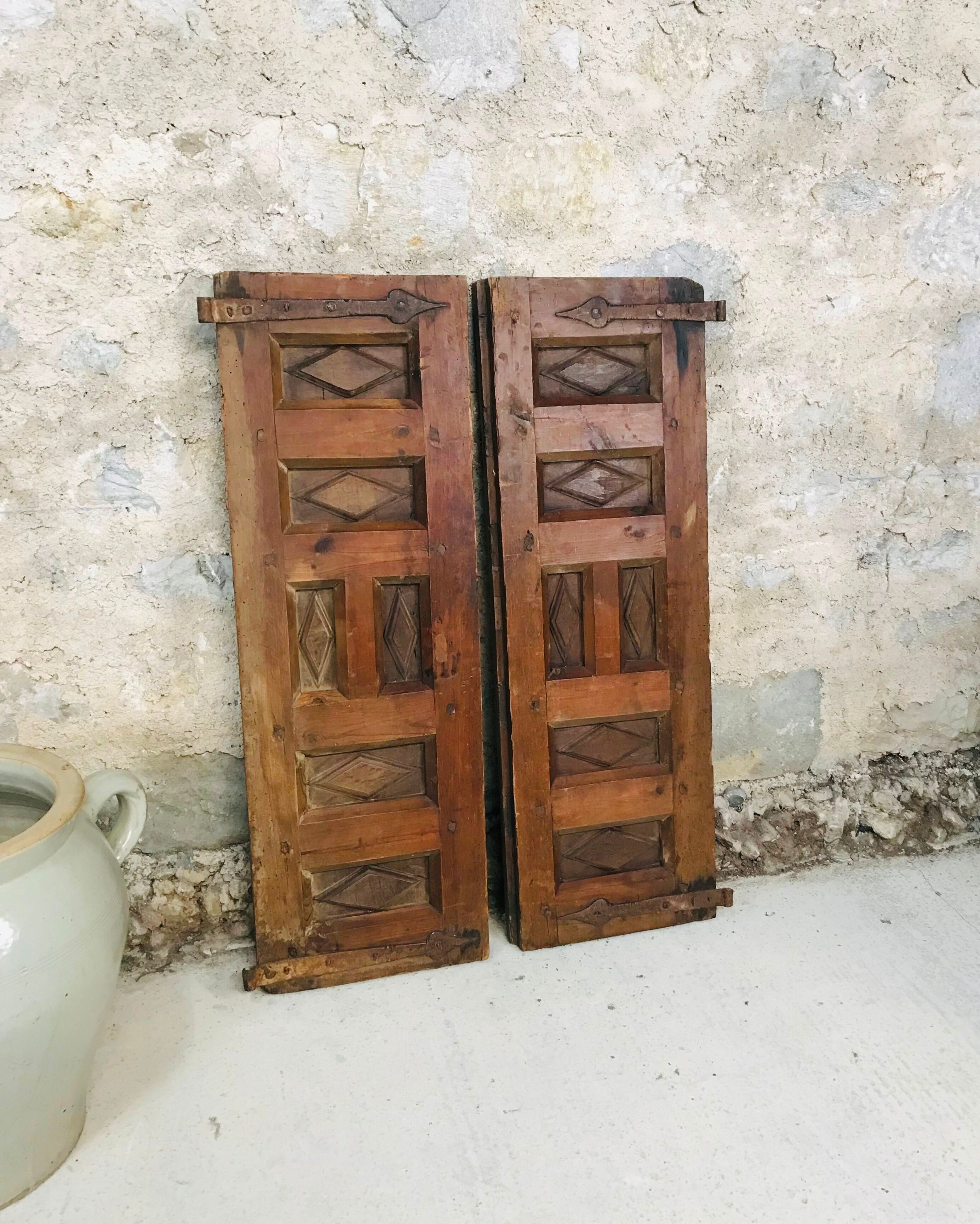 Closet doors swing shutters claustra 18th century