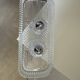 Tray with crystal salt and pepper shakers