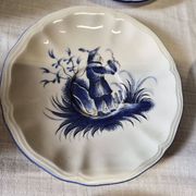 Rare Lunéville Art Deco tea set with Japonisme inspiration, 27 pieces.