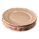 8 vintage dessert plates Salins powder pink – Ø 21.6 cm