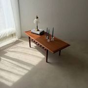 Table basse en teck Grete Jalk Glostrup Møbelfabrik années 1960