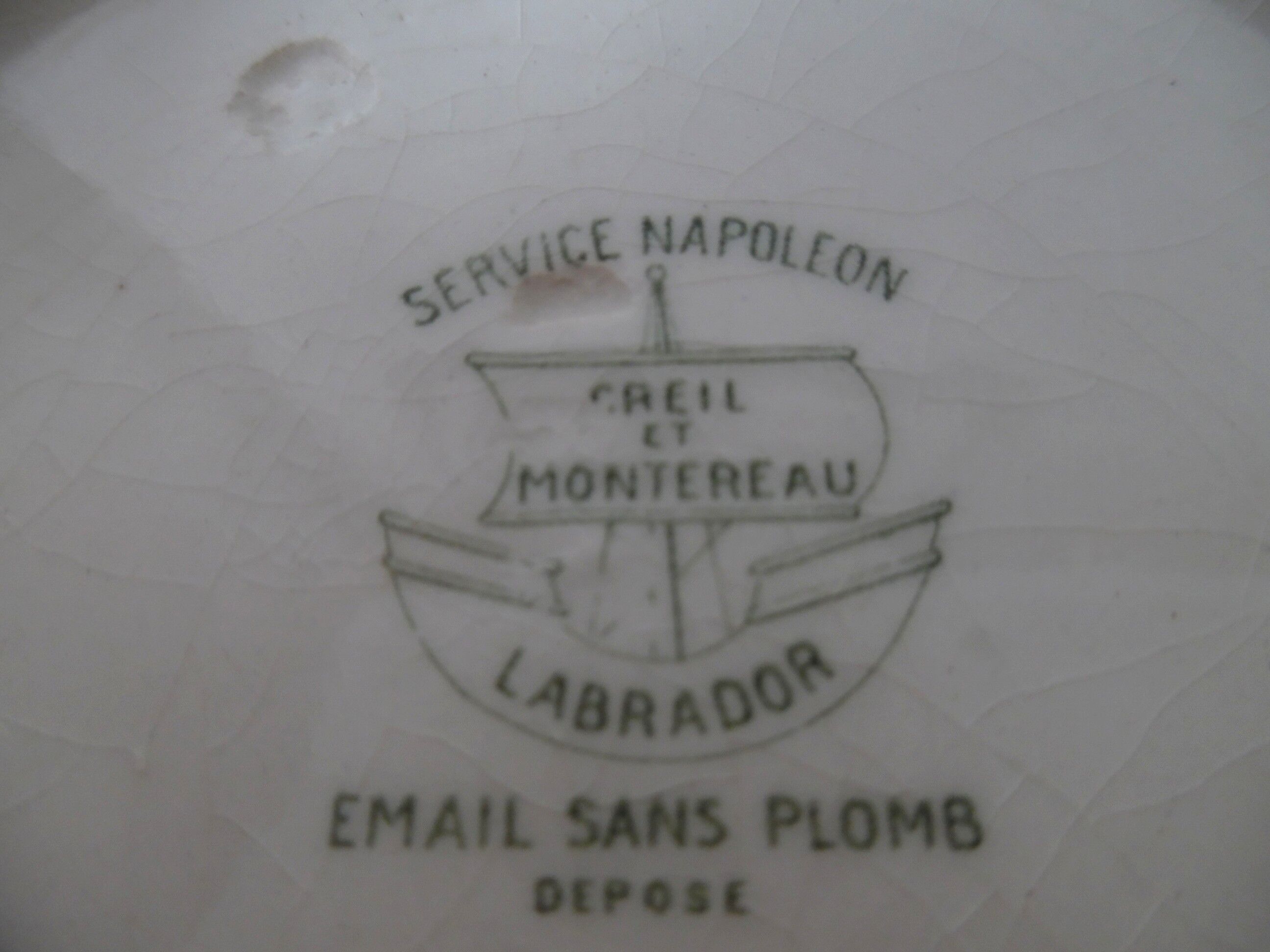 Compote little foot service napoleon of creil and montereau