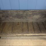 Antique Spanish chestnut wood bench from the 18th century