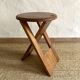 "Suzy" wooden folding stool by Adrian Reed, 1970s