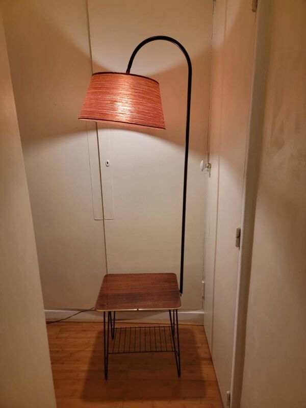 Table d’appoint luminaire vintage 50’s