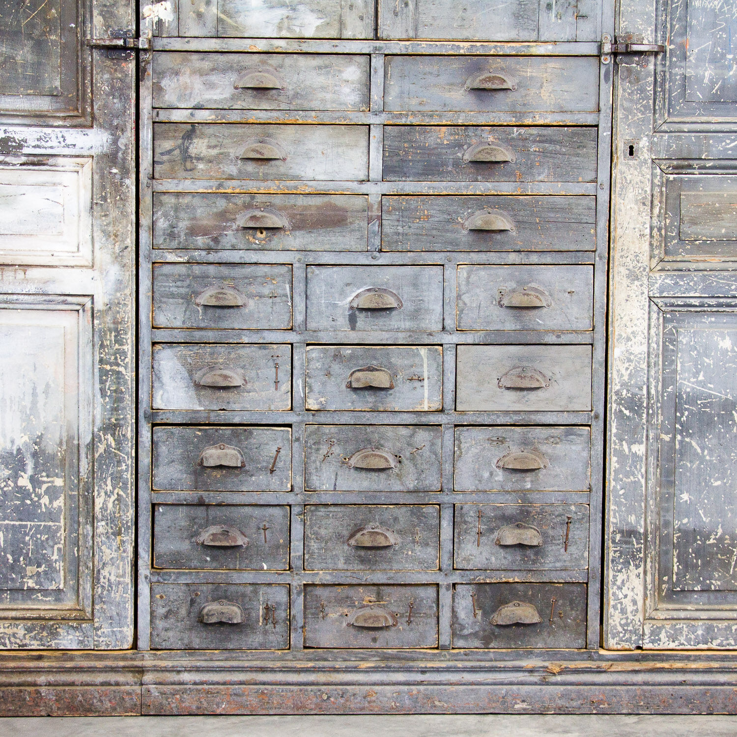 Large furniture makers hardware cabinet