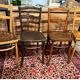 4 old bistro chairs