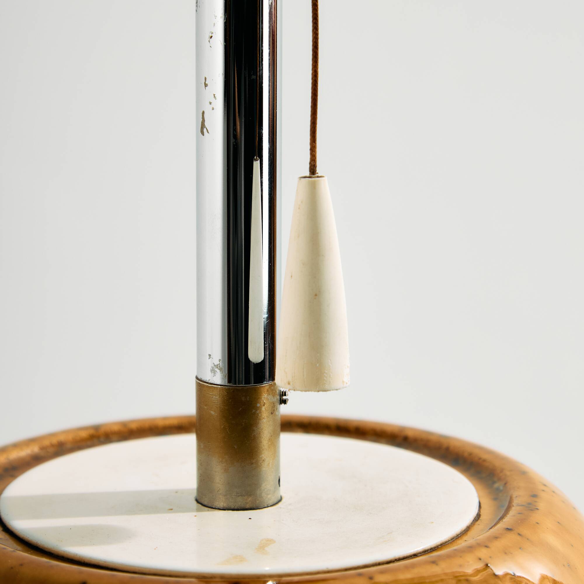 German ceramic floor lamp by Kaiser Leuchten