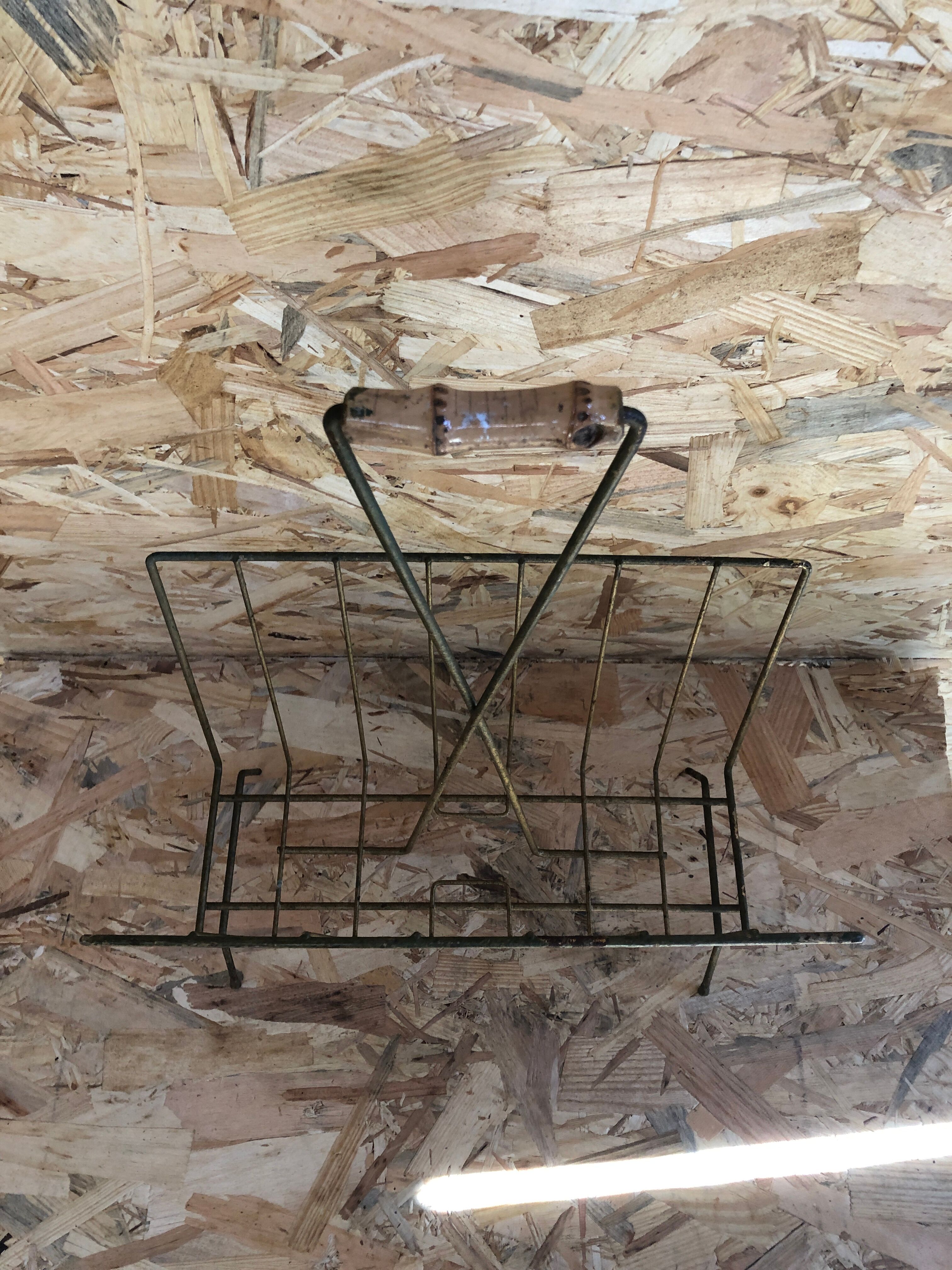 Door Reviews Old 70s Metal Gold + Bamboo Handle Vintage Sofa End