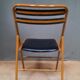 4 folding chairs metal and skai