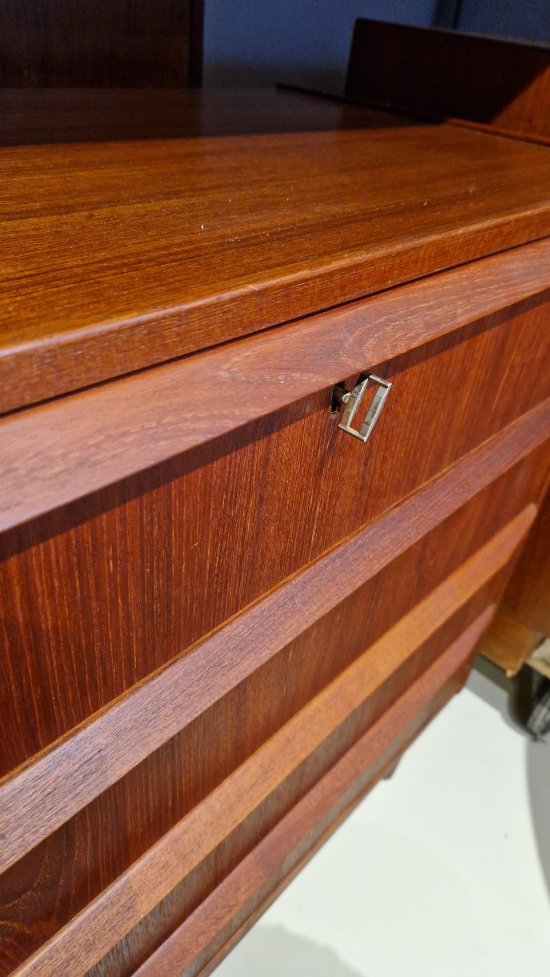 Danish design chest of drawers in teak