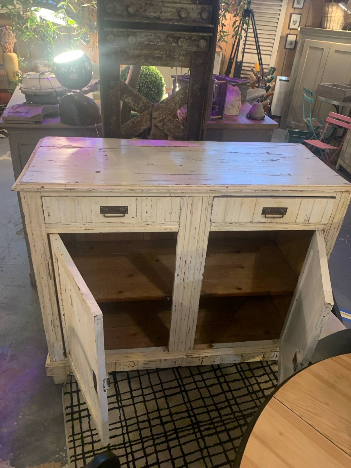 Parisian white patinated furniture