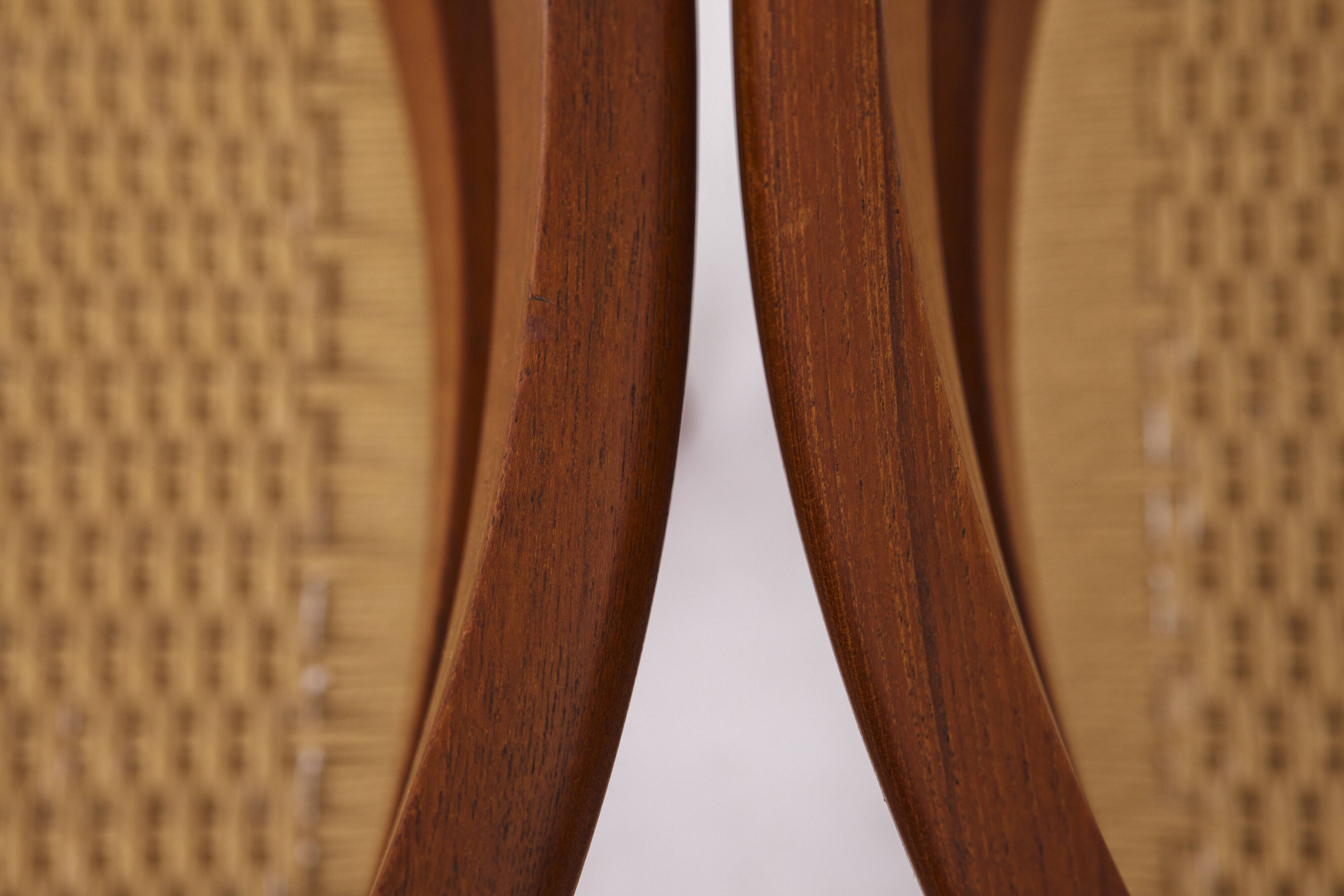 Set of 4 Niels Otto Møller Model 84 Chairs – Danish Teak & Paper Cord, 1970