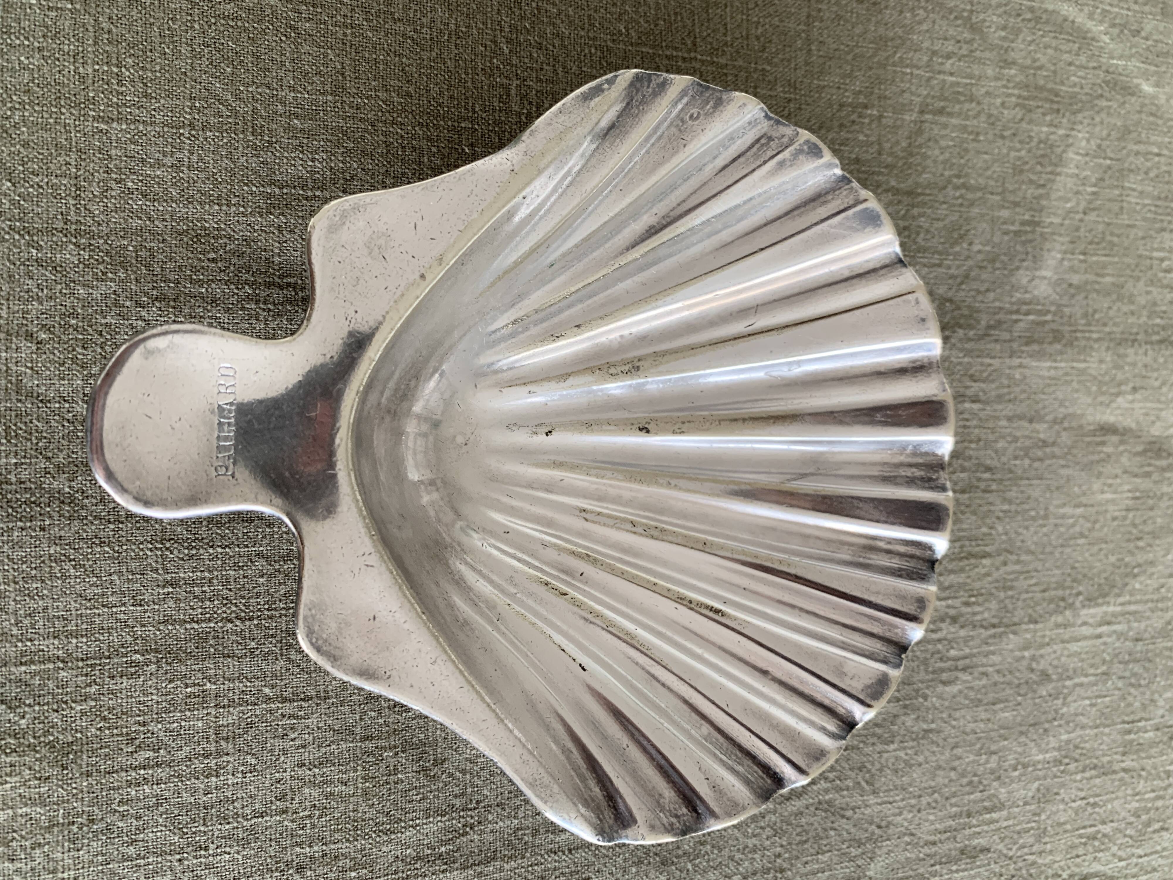Silver-plated metal shell Christofle