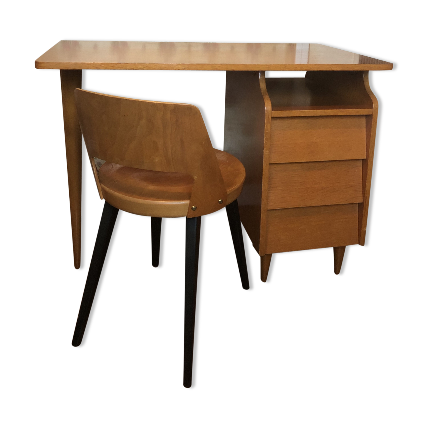 Vintage desk and chair 70