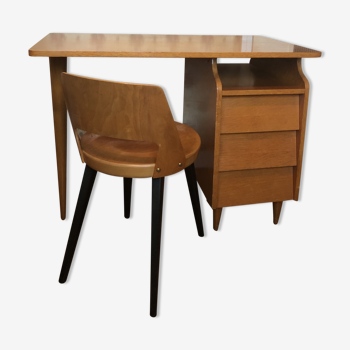 Vintage desk and chair 70