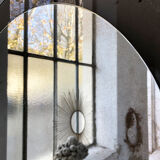 Smoked round design mirror Veca Italy