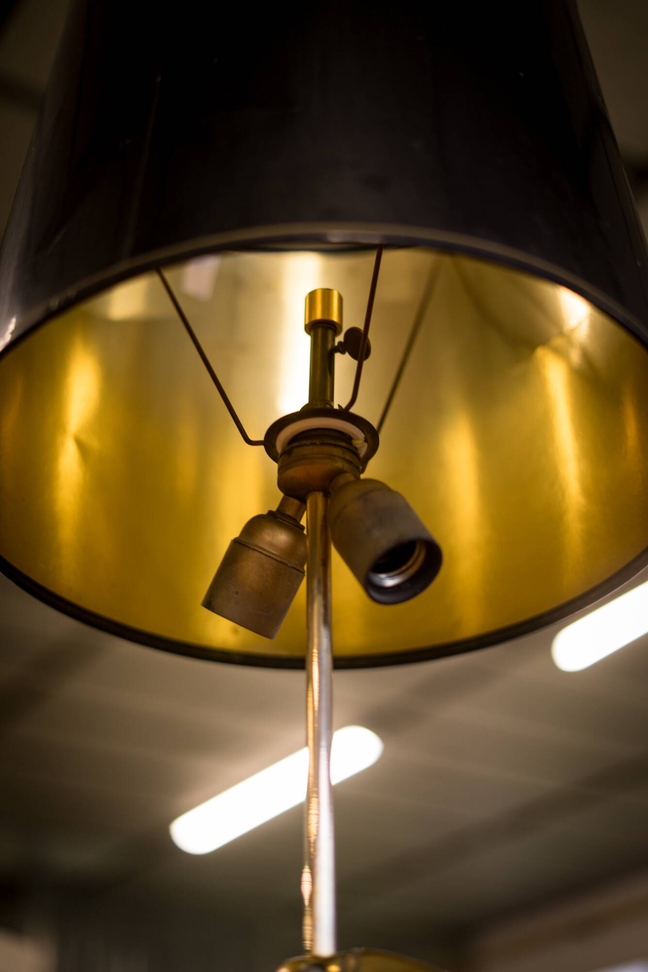 Toucan lamp in bronze 1970 Duval Brasseur