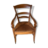 Restoration period straw armchair