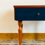 Electric blue vintage bedside