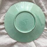 Assiette ancienne en barbotine Schramberg Villeroy et Boch fin 19eme