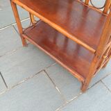 Four-tier rattan shelf