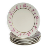 6 assiettes en porcelaine de Limoges - Raynaud & Cie