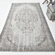 Tapis vintage classique 5x9 nuances de gris et de marron, 150x278 cm