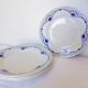 4 vintage dessert plates from the Gien manufacture model Pervenche