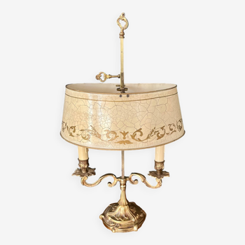 Lampe bouillotte en bronze de style louis xv vers 1850