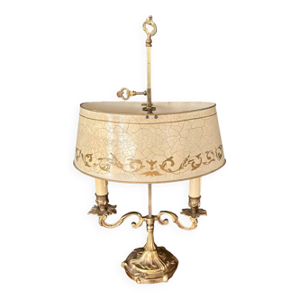 Bouillotte lamp in bronze louis xv style circa 1850
