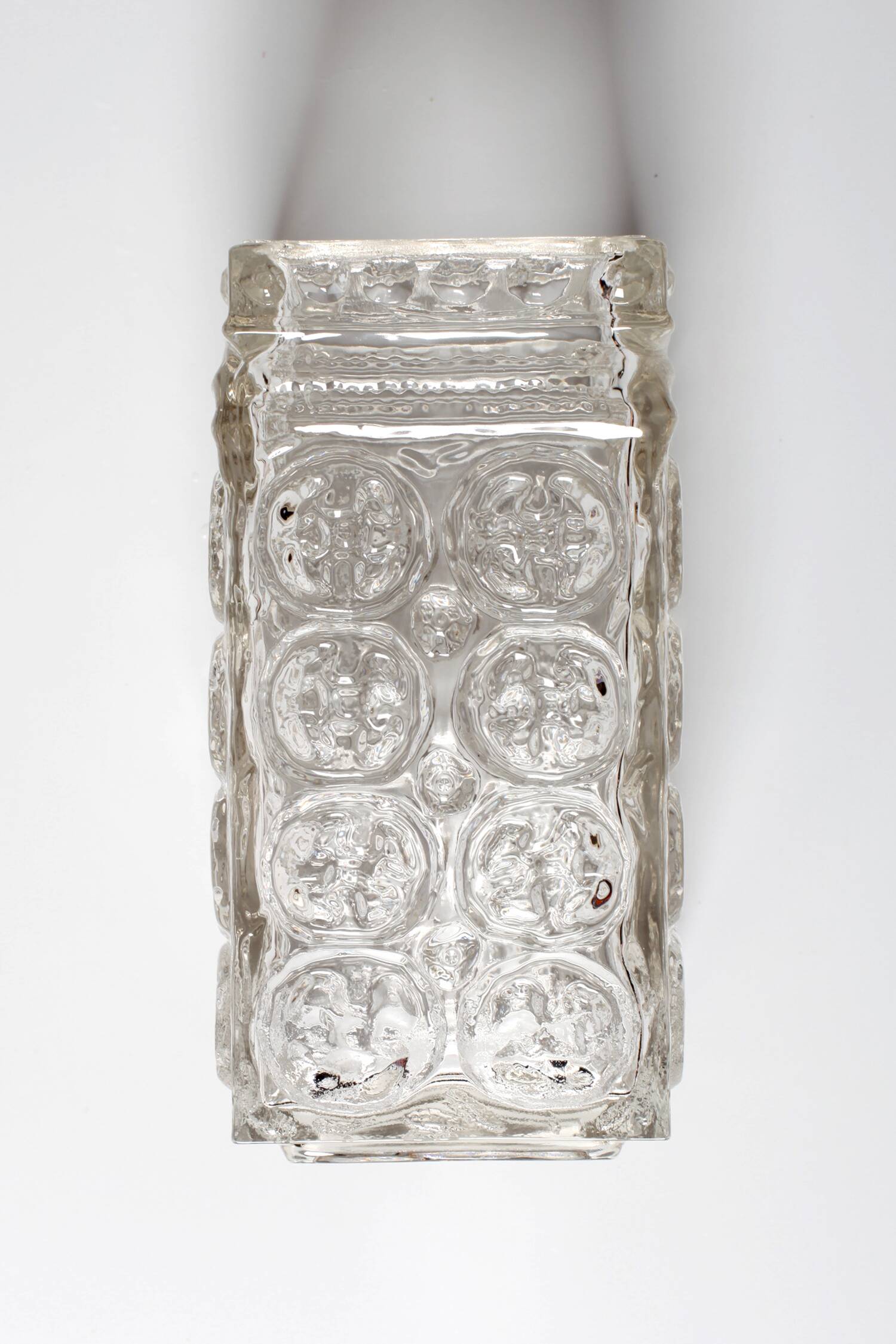 Mid-Century Pressed Glass Vase by Adolf Matura, Czech Repulic / 1970