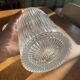 Set of 3 striped glass candy jars with lid or pharmacy jars.