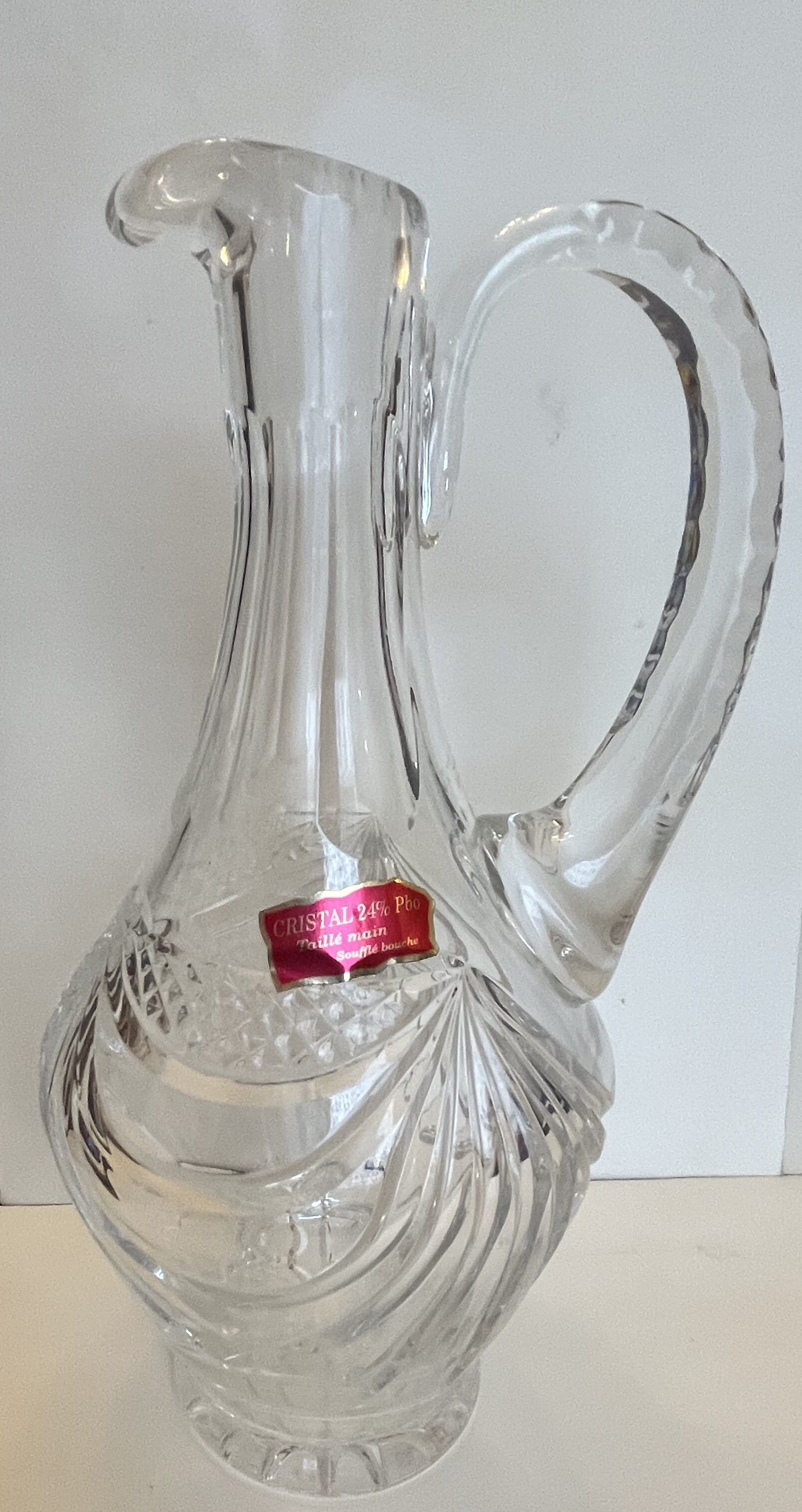 Carafe en cristal taillé