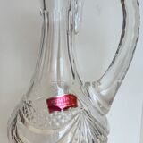 Carved crystal decanter