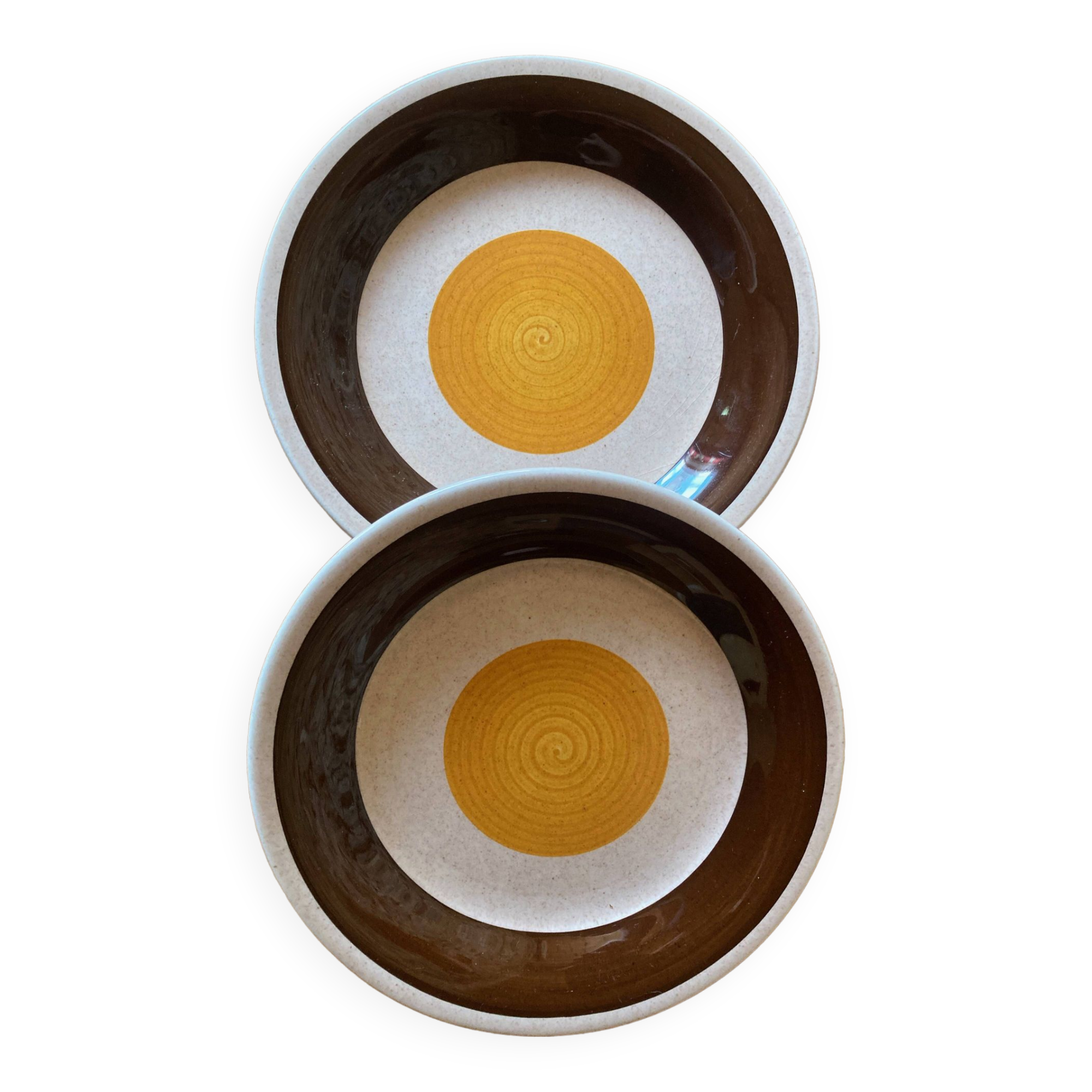 Pair of vintage Swedish Gefle plates, 1970s